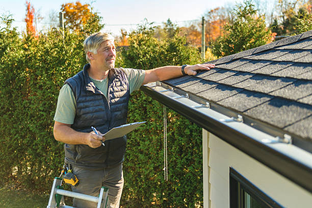 Professional Roof Inspection technician working in East Greenwich, RI